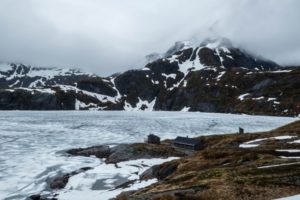 Neige Lofoten Juin